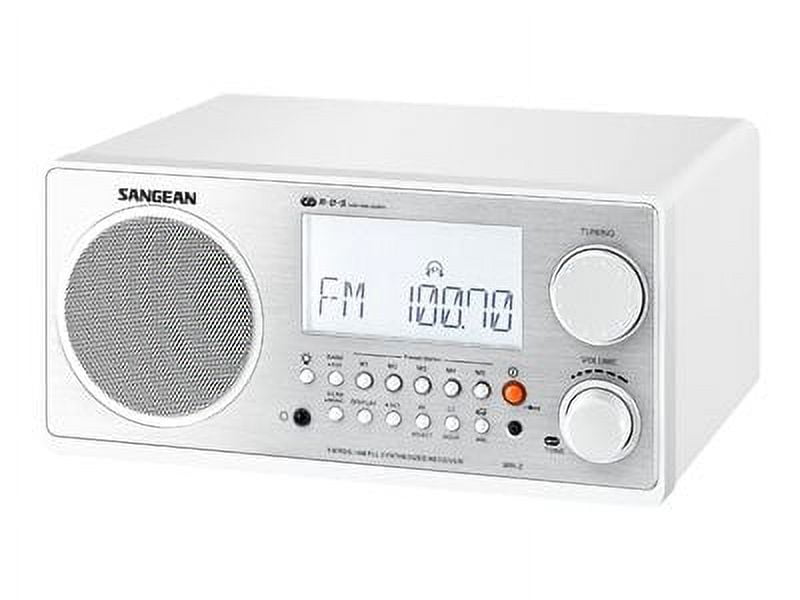 SANGEAN WR-2 WHITE TABLE TOP RADIO