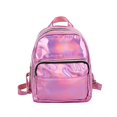 thumbnail image 1 of Mochila holográfica pequeña de cuero para mujer, mochila escolar de estilo Preppy, láser brillante, Mini mochila de viaje para estudiantes, Linda, plateadaPink Fivean unisex, 1 of 2