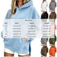 thumbnail image 2 of FchengtaiS Oversized Hoodies Sweatshirts for Womens Casual Loose Fleece Hooded Pullover Tops with Pockets and Side Split, 2 of 7