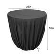 thumbnail image 1 of LEFU Outdoor Bird Bath Cover Waterproof 210D Oxford Cloth Winter Protection for Birdbaths, Fountains, Chairs, Black, 25x18 Inches, 1 of 8
