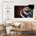 thumbnail image 5 of Elephant Stock Hot Black Coffee Wall Art - Horizontal Canvas Wall Art - Living Room Wall Decor - Food And Drink Canvas - White And Brown Decor - 12" x 8", 5 of 8