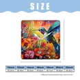 thumbnail image 2 of 12 Inch Wall Clock Battery Operated Square Clock Decorative for Office, Kitchen, Outdoor, Living Room，Beautiful Hummingbird Flower Landscape Nature Image, 2 of 4