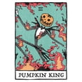 thumbnail image 2 of Women's The Nightmare Before Christmas Pumpkin King Card Graphic Tee White X Large, 2 of 3