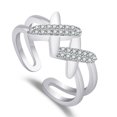 thumbnail image 1 of Guardurnaity Anillo abierto ajustable estético Vintage lindo novia mano fiesta moda joyería boda Club madre regalo accesorios de disfraz Ropa, zapatos y accesorios Miscelánea Silber Guardurnaity AP010849-02, 1 of 6