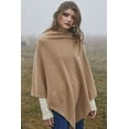 thumbnail image 2 of Irish Lambswool Shawl Wrap Lightweight Poncho Oversized Scarf, Irish Wool Shawl Knitted Bridal Ruana Wrap Women's Irish Cape Made in Ireland, 2 of 8
