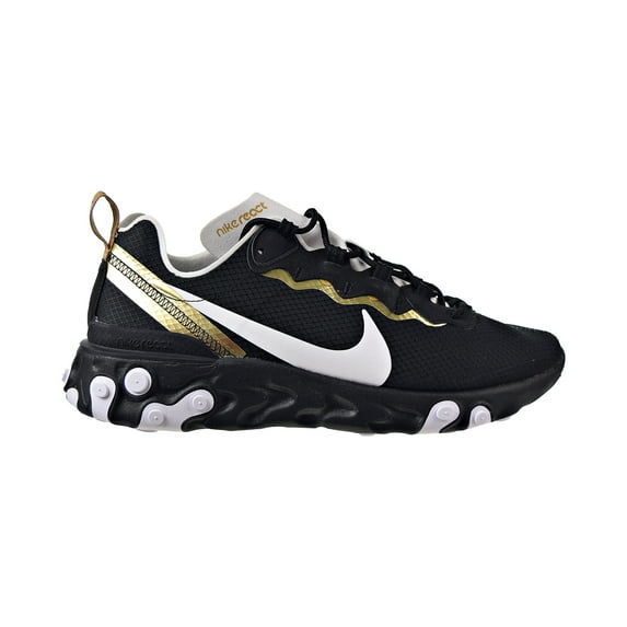 Nike React Element Men's Shoes Black-White-Metallic Gold ct1590-001