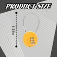 thumbnail image 2 of MELIVO Bike Lock,5.31" Cable Lock,Cable Bicycle Lock Bike Lock Cable,Yellow, 2 of 6