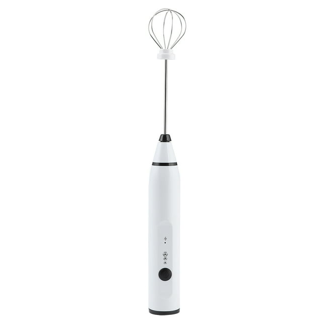 Batteur à Oeufs, Mélangeur à Café Électrique Intelligent Réutilisable, Mousseur à Lait, Café Boutique Restaurant Magasin de Boissons pour la Maison Blanc