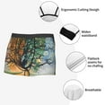 thumbnail image 3 of Pofeuu Seasonal Tree Reflection Print Men’s Boxer Briefs, Moisture-Wicking Underwear, Regular,Trunk-Large, 3 of 5