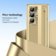 thumbnail image 3 of for Samsung Galaxy Z Fold 7 Case, with Stylus + Stylus Holder + Tempered Glass Screen Protector, All-Inclusive PU Leather Plating PC Hinge Protection Case for Samsung Galaxy Z Fold 7, Gold, 3 of 8