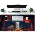 thumbnail image 4 of Cute Forest Desk Mat Large Mouse Pad Big Lofi Camping Outdoors Desk Pad Gaming Mousepad XXL Cartoon Anime Nature Aesthetic Extended Computer Laptop Keyboard Mouse Mat 31.5''''X15.7'''' Deskmat, 4 of 6