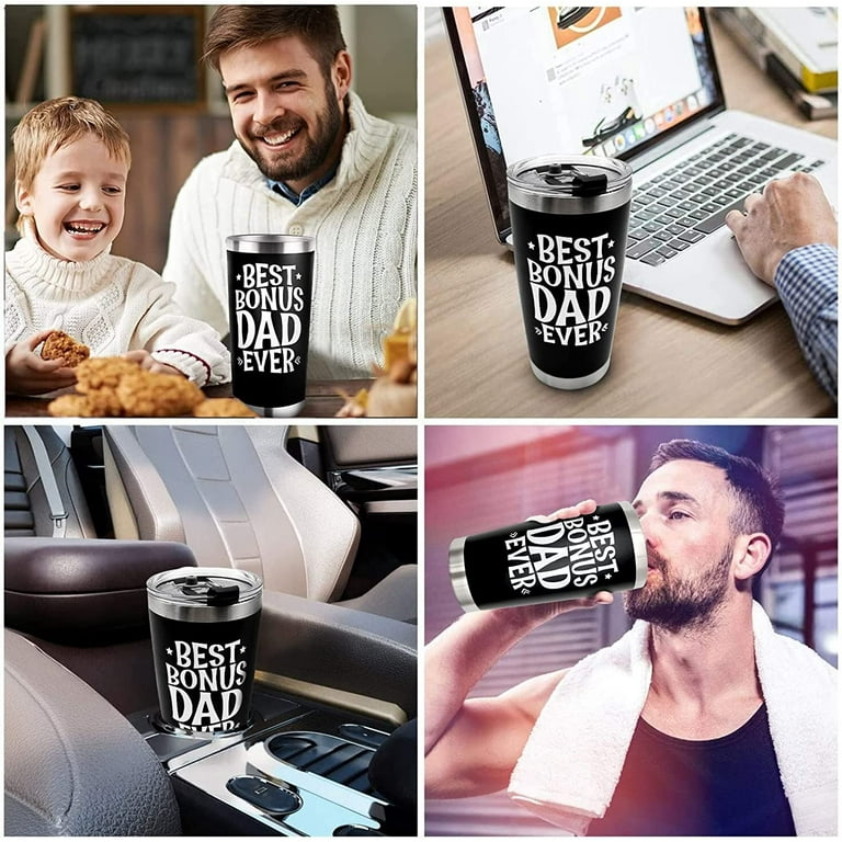 Best Bonus Dad Ever Tumbler Father's Day Birthday Mug Gifts for