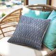 thumbnail image 3 of LR Home Modern Traditional Blue Diamond Geometric Throw Pillow, 3 of 9