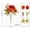 B, variant on Lenkho Artificial Silk Peony Bouquet, Fall Orange Red Faux Flower Stems, Vivid Floral Bush Arrangement, Ideal for Vase Decor, Wedding and Home Table Ornament