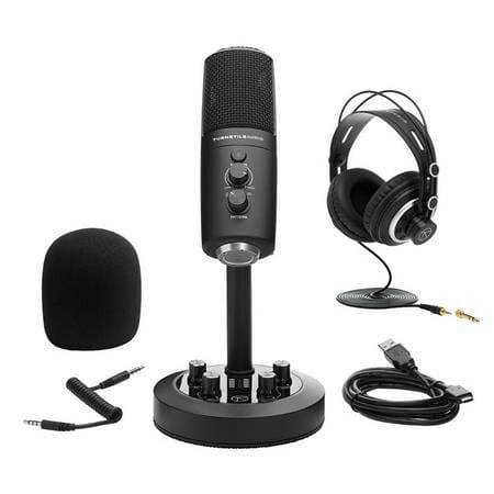 UPC: 0192223222656 | Platform Series TAP600 Multi-Pattern USB Microphone with Passenger TAPH300 Semi-Open Back Studio Monitoring Headphones