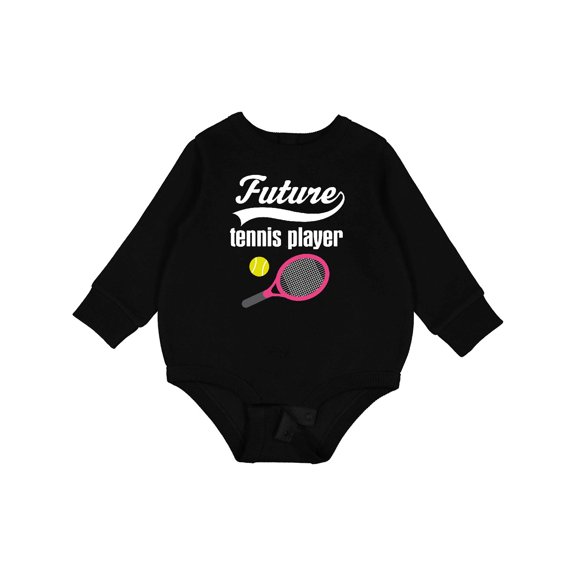 Inktastic Future Tennis Player Sports Baby Fleece Bodysuit