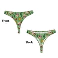 thumbnail image 3 of Balery Vintage Sugar Skull Tangas de Algodón para Mujer con Estampado – Ropa Interior Sexy, Transpirable, G-string-Large, 3 of 6