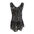 thumbnail image 2 of Miken Womens Lace Double V-Neck Dress Swim Cover-Up, 2 of 2