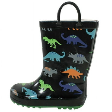 Hudson Baby Rain Boots, Dinosaurs, 6 Toddler