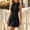 *Black, variant on ClodeEU Women's Mock Neck Sleeveless Button A Line Mini Dress,Casual Summer Office Dress Black,Women's Plus L
