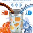 thumbnail image 3 of 30 Oz Tumbler Colorful Pumpkins in Autumn Tumbler with Lid and Straw, Birthday Gift Cup for Friend Women Men Coffee Travel Mug Thanksgiving Day Halloween Christmas Gift Water Bottle, 3 of 7