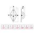 thumbnail image 3 of 304 Stainless Steel 5mm Thick Ring Sail Shade Pad Eye Marine Boat Rigging 4pcs, 3 of 3