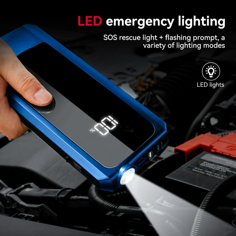 Audew Andeman Car Jump Starter 2000A Peak 20000mAh Battery Jump Starter Start Any Gas Engine or up to 8.5L Diesel Engine 12V Car Jumper Battery