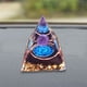 thumbnail image 5 of Adorno de Escritorio Xihbxyly Cristal de Ojo Azul con Goteo de resina, 5 of 6