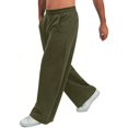 thumbnail image 6 of Havenre Men's Yoga Sweatpants Open Bottom Lightweight Sweat Pants Drawstring Elastic Waist Comfy Athletic Lounge Pants with Pockets Green S, 6 of 9