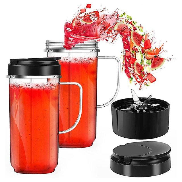 Juego de reemplazo de licuadora, taza y hoja cruzada de 22oz para Magic 250 Watt Afortunado Sencillez