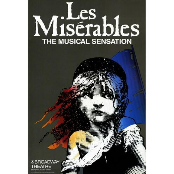 Les Miserables Broadway Movie Poster - 11 x 17