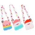 thumbnail image 3 of Papá Noel Para Autismo, Necesidades Especiales, Aliviador De Estrés, Juguete Sensorial De Burbuja De Empuje, Bolsa Cruzada De Silicona Para Niños Y Adultos Sweethay HA046212-03, 3 of 6