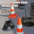 thumbnail image 4 of Guantes de protección Teenyou de PVC, antideslizantes, impermeables, 10 pulgadas, 4 pares, 4 of 6