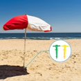 thumbnail image 3 of 2pcs Sand Anchor Beach Umbrella Sand Base Anchor Stand Holder with 2 Tier Screw Safe Stand Umbrella Fixing Anchor for Strong Winds, 3 of 8