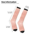 thumbnail image 2 of Rateoe Rose Gold Glitter Pattern Women’s Knee High Crew Socks,Trouser Socks Comfortable, Breathable, Moisture-Wicking and Soft, 2 of 6