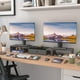 thumbnail image 4 of Soporte para monitor WESTREE Triple Dual con cajón para 2 o 3 monitores, 4 of 7