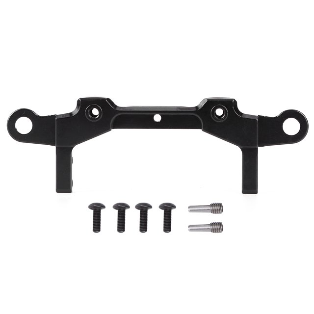 Parachoques trasero de aleación de aluminio/montaje de columna de carcasa de coche apto para 1/10 RC para Axial Scx10 III negro