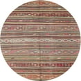 thumbnail image 1 of Ahgly Company Indoor Round Contemporary Camel Brown Southwestern Area Rugs, 3' Round, 1 of 6