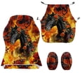 thumbnail image 4 of Whosucclay Horse Rose Fire Print Stretch Gaming Chair Cover, Soft and Comfortable Rotating Desk Chair Protector, Dust Protection, Modern, for Office Computer Racing Seat, 4 of 8
