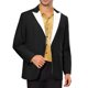 thumbnail image 1 of CHAQUETAS DE NEGOCIOS CHIC INSPIRADAS PARA HOMBRES, CHAQUETAS DE TRAJE CLÁSICO DE UN SOLO BOTÓN DE SOLAPA DE PICO 2XL NEGRO, 1 of 5