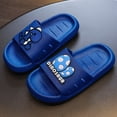 thumbnail image 5 of Ccpelsie Toddler Girls Boys Slide Sandals Water-Friendly Summer Shoes Cartoon Slippers for Garden Beach Pool（Blue,12), 5 of 5