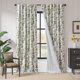 thumbnail image 1 of Cortinas jinchan 244x127 cm Blackout con Estampado de Hojas en Lino 2 Paneles, 1 of 8