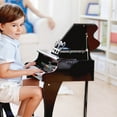 thumbnail image 5 of Hape Toys Early Melodies Black Wooden Happy Grand Piano for Toddlers & Children, 5 of 5