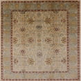 thumbnail image 1 of Ahgly Company Indoor Square Mid-Century Modern Sienna Brown Oriental Area Rugs, 8' Square, 1 of 6