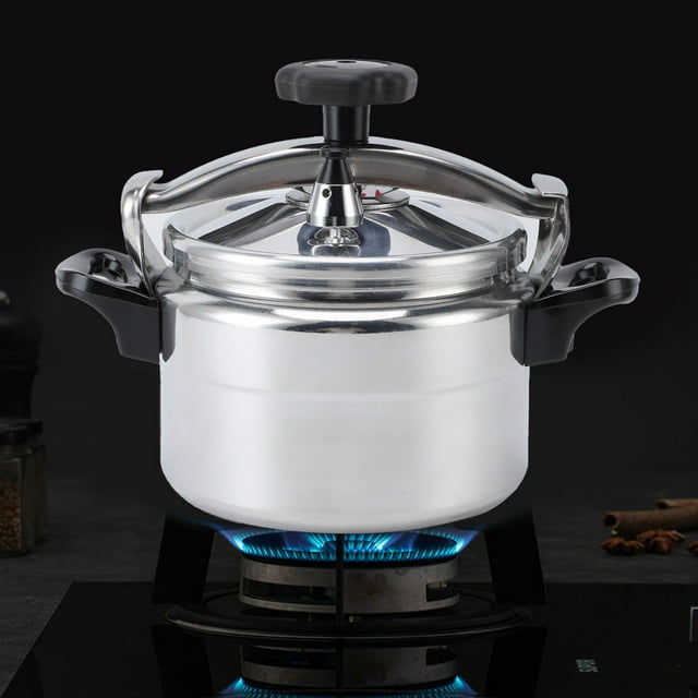 Pressure Cooker, Universal Compound Bottom Aluminium Large Capacity Fast Cooking Pot Pressure Canner for Gas Cooktops Flat Top Cooktops Induction Cooktops