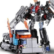 Alloy Deformation Car Robots Manual Assemble Action Figure Desktop Decoration Gifts, Multicolor Shape-shifting Robot