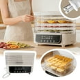 thumbnail image 1 of BotaniNest Upgraded Screen With Adjustable Temperature For Fruit Dryer Meat Dryer Compact Food Dehydrator For Household Kitchen White Five Layer Standard, 1 of 7