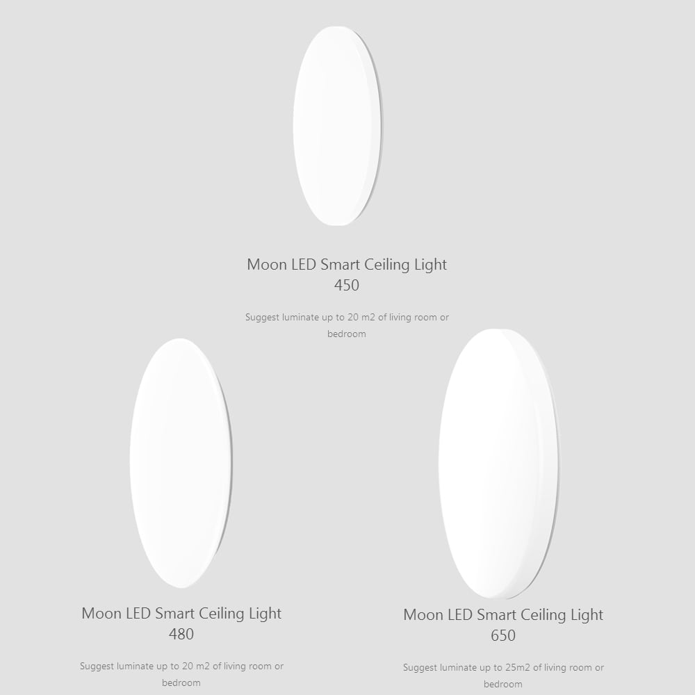 moon led smart ceiling light 450