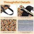 thumbnail image 4 of Boston Terrier and Flower Insulated Lunch Bag for Women & Adults,Large Portable Soft Cooler Lunch Bag,Thermal Food Storage Tote with Pearl Cotton,8.66L,8.75x5.75x9.5 Inch, 4 of 6