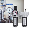 thumbnail image 4 of Filtro de compresor, 3/8 Presión de aire Compresor Filtro de aire Regulador Aceite Regulador de agua Herramienta Durabilidad probada, 4 of 8